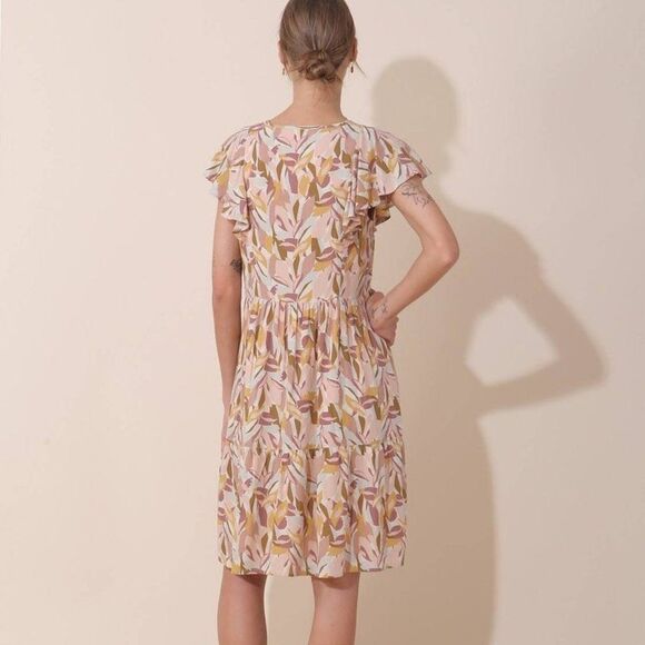 Indi & Cold Samantha Short Leaf Dress - Picture 5 of 8